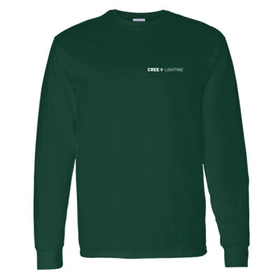 Cree Green Team - Heavy Cotton 100% Cotton Long Sleeve T Shirt Thumbnail
